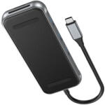 Vention USB-C -> HDMI/USB-C Gen 1/USB 3.0 x 2/RJ45/SD/TF/TRRS 3.5mm/PD (0, 15m Szürke Aluminum Ötvözet) Dokkoló (TQMHB)