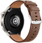 Huawei Watch GT / GT2 / GT2 Pro (46 mm) / GT Runner 2 okosóra szíj - barna eco bőr szíj (22 mm) - tokgalaxis