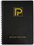 PAPERLAND Caiet cu spirala A4, 96 file, coperta carton, matematica, PAPERLAND Black Edition (24800050)