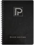 PAPERLAND Caiet cu spirala A4, 96 file, coperta carton, dictando, PAPERLAND Black Edition (24800051)