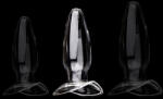 ClearlyHorny Üveg dugó - prémium anál plug M 10 x 4, 5 cm - pajkospajtas