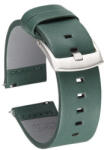 BSTRAP Fine Leather szíj Garmin Vivoactive 5, green