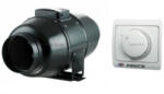 Vents TT-SILENTA-M 200 Hang- és hőszigetelt csőventilátor RS-1-400 N Fordulatszám szabályzóval - ventilatorwebaruhaz