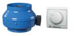 Vents 125 VKM Centrifugális csőventilátor RS-1-400 N Fordulatszám szabályzóval - ventilatorwebaruhaz