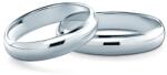 SAVICKI Verighete: platină, semirotunde, 4 mm