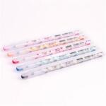 FlexOffice Golyóstoll, 0, 3 mm, kupakos, FLEXOFFICE "Biboni", kék (50 db) (FO052)