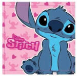 Brandmac Disney Lilo és Stitch, A csillagkutya Pink Hibiscus kéztörlő, arctörlő, törölköző 30x30cm NETSTN4053 (NETSTN4053)