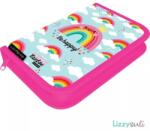 Lizzy Card Tolltartó varrott töltetlen 2 klapnis szivárványos Lizzy Card Lollipop Happy Rainbow