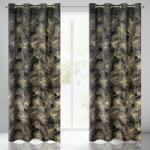 Takoy Draperie STELLA din catifea moale cu model auriu de flori