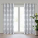 Takoy Perdea gata făcută AGATA decorată cu dungi model chenille 140 x 250 cm