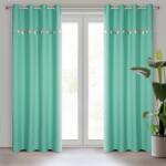 Takoy Draperie pentru copii KIDS cu panglică decorativă și elefanți tridimensionali suspendați 140 x 250 cm