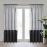 Takoy Perdea MARION din etamină decorată cu o aplicație pufoasă de blană în partea de jos 140 x 270 cm
