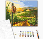 Alkotásutca Szőlősorok között - Számfestő készlet kereten 40x50