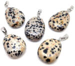 MyVanilla Ásvány Jáspis dalmata csepp medál 20/25mm