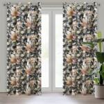 Takoy Bársony sötétítő függöny BETTY virágmintával 140 x 250 cm