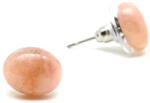 MyVanilla Ásvány Fülbevaló ovál morganit pink berill 8x10mm