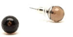 MyVanilla Ásvány Fülbevaló fazettált golyó füstkvarc 8-8, 5mm