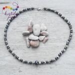 Kristály Jóga Shop Hematit, dalmata jáspis 6 mm-es ásvány gyöngysor