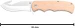 Albainox Briceag Eviscerare, Jupuit Vanator, cu clema, cu lama blocabila 8.7cm, Albainox 18718