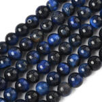  Kék Tigrisszem (2) Ásványgyöngy 6mm