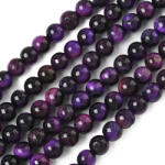  Lila Tigrisszem (2) Ásványgyöngy 8mm