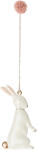 Maileg Decoratiune de Paste din metal pictata manual - Easter Bunny nr 2 - Maileg