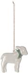 Maileg Decoratiune de Paste din metal pictata manual - LAMB - MINT - Maileg