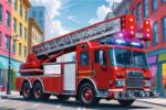 Trefl - Puzzle Fire Truck - 40 - 99 piese