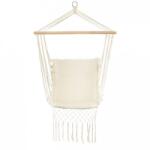 ModernHOME Leagan Suspendat Pentru Interior/exterior, Cu Spatar, Cuib De Barza, 120 kg, GW-923, Alb Leagan