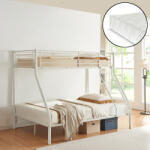 PremiumXL neu. haus Emeletes Ágy Sortland 200x140/90 cm Matraccal Fehér