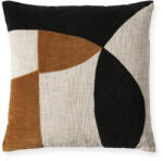IDdesign Halldor Párna 50x50 cm, Törtfehér/Fekete/Okkersárga