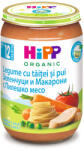 Hipp Био пюре Hipp - Зеленчуци и макарони с пилешко месо, 220 g (6803)