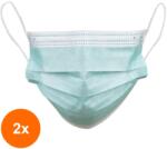 Prima Set 2 x 50 Masti Chirurgicale Medicale, Prima, cu Elastic, Verzi (TEV-2xVTR-0283-ELS-VER)