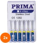 Prima Set 2 x 6 Ace Endodontice Kerr K-Files, Nr. 30 Albastre, 25 mm, pentru Canal Radicular, Prima (TEV-2xVTR-0629-30-ABS)