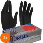 Prima Set 2 x 100 Manusi Examinare Prima din Nitril, Negre, Nepudrate, Marimea S (TEV-2xVTR-1229-S)
