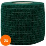 Prima Set 3 x Bandaj Coeziv Autoadeziv, 5.0 cm x 4.5 m, Verde, Prima, 1 Rola (TEV-3xVTR-0161-050-VRD)