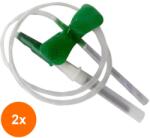 Prima Set 2 x 100 Ace Recoltare Sange, cu Adaptor Luer Lock, 0.8 x 19 mm Verzi, Prima (TEV-2xVTR-2344-LL-21G-08x19)