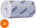 Prima Set 2 x Plasture Elastic Netesut, 15 cm x 10 m, Rola Autodeziva pentru Fixare Pansamente si Protectie Plagi, Prima (TEV-2xVTR-1455-15X10)