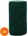 Prima Set 2 x Bandaj Coeziv Autoadeziv, 10 cm x 4.5 m, Verde, Prima, 1 Rola (TEV-2xVTR-0161-100-VRD)