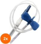 Prima Set 2 x 100 Ace Recoltare Sange cu Adaptor Luer Lock, 0.6 x 19 mm Albastre, Prima (TEV-2xVTR-2344-LL-23G-06x19)