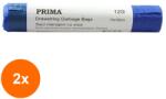 Prima Set 2 x 10 Saci de Menaj cu Snur, Prima, Albastri, 120 Litri (TEV-2xVTR-0527)