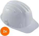 Vetro Design Set 2 x Casca de Protectie din Hdpe, cu Suport din Plastic, 440V, Alba (TEV-2xVTR-0905-PLS-ALB)