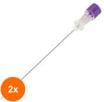 Vetro Design Set 2 x 50 Ace Spinale Tip Quincke, 24G, pentru Punctii si Anestezii (TEV-2xVTR-1416-50-24G)