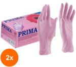 Prima Set 2 x 100 Manusi Examinare din Nitril, Prima, Nepudrate, Roz, Marimea L (TEV-2xVTR-0766-L)