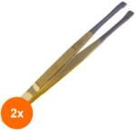Vetro Design Set 2 x Penseta Cosmetica Profesionala din Otel Inoxidabil, 8 cm (TEV-2xVTR-1497)