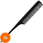 Vetro Design Set 2 x Pieptene Profesional pentru Tapat, cu Coada din Plastic, 23 cm