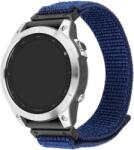FIXED Nylon Sporty Strap Garmin QuickFit 22mm - sötétkék (FIXNST2-QF22MM-DBL) (FIXNST2-QF22MM-DBL)