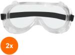 Vetro Design Set 2 x Ochelari de Protectie Tip Masca cu Aerisire Indirecta Si Lentile Transparente (TEV-2xVTR-0365)