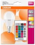 OSRAM Osram Star+ RGBW/matt búra/5, 5W/470lm/2700K/E14 távirányítható LED kisgömb izzó (4058075144385) - oneclick