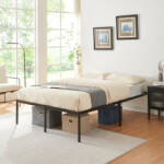 PremiumXL En. Casa Fémágy Vårdö 140x200 cm Fekete